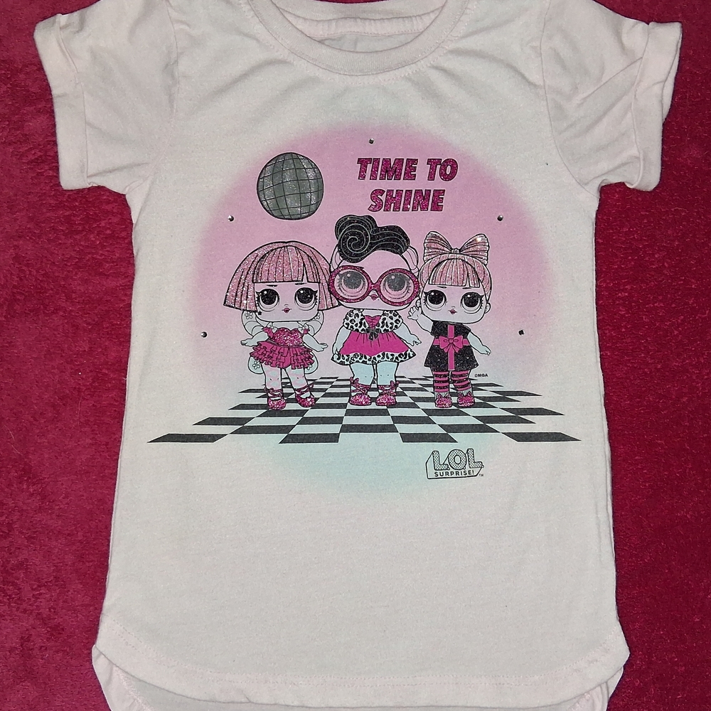 L.O.L. Surprise! Short Sleeve & Long Sleeve.puppy Tee. 3 Shirts.1 Pj Pantz